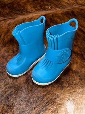 Butler Kids Adaptive Bright Blue Waterproof Pull-On Rain Boots for AFO users